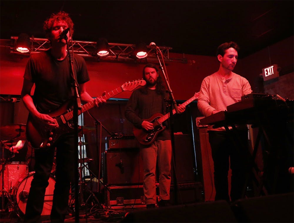 Members of Suuns play Sunday at the Bishop. Suuns is a Candadian rock band focusing on electronic, neopsychedelia, and art punk genres. The band has released three studio albums and and currently is signed to Secretly Canadian, independent record label in Bloomington, Ind since 2010. 