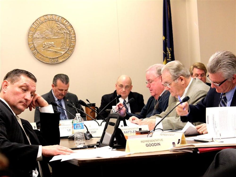 The House committee convened Wednesday evening to discuss House Bill 1311. The hearing took place in the basement of the Statehouse.