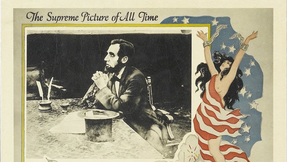 &quot;The Birth of a Nation&quot; is depicted on a lobby card for the 1915 film.
