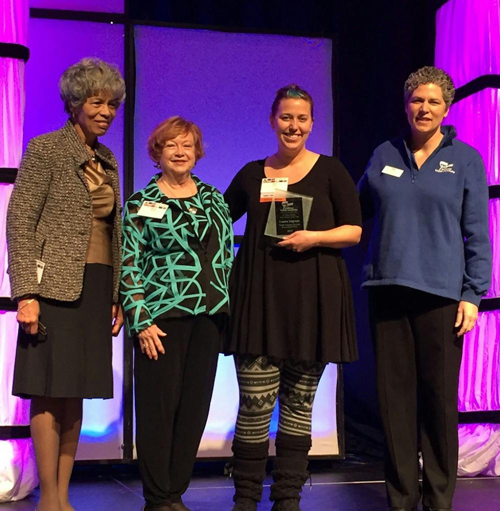 PRIDE youth programs director Laura Ingram was named Indiana Youth Worker of the Year Wednesday. Ingram started the Prism Youth Community in 2013 in order to give people a comfortable atmosphere to discuss LGBTQ issues and provide support and guidance. 