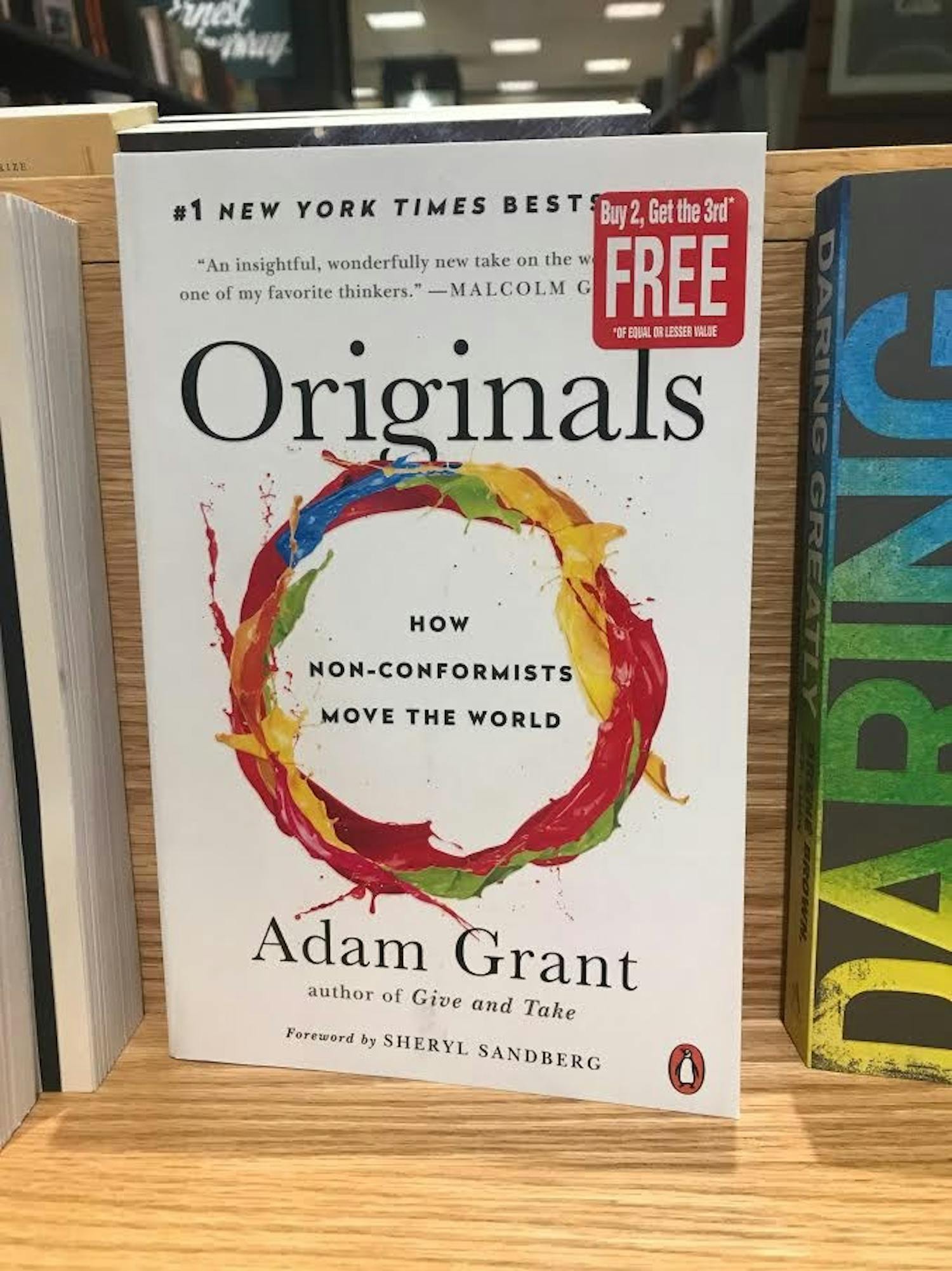"Originals" by Adam Lee is a #1 New York Times Best Seller. It was originally published on Feb. 2, 2016.