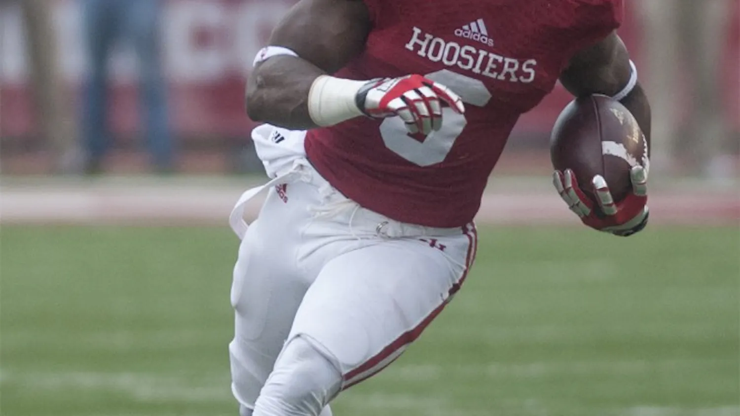 Then sophomore running back Tevin Coleman runs the ball against Minnesota on Nov. 2, 2013 at Memorial Stadium.