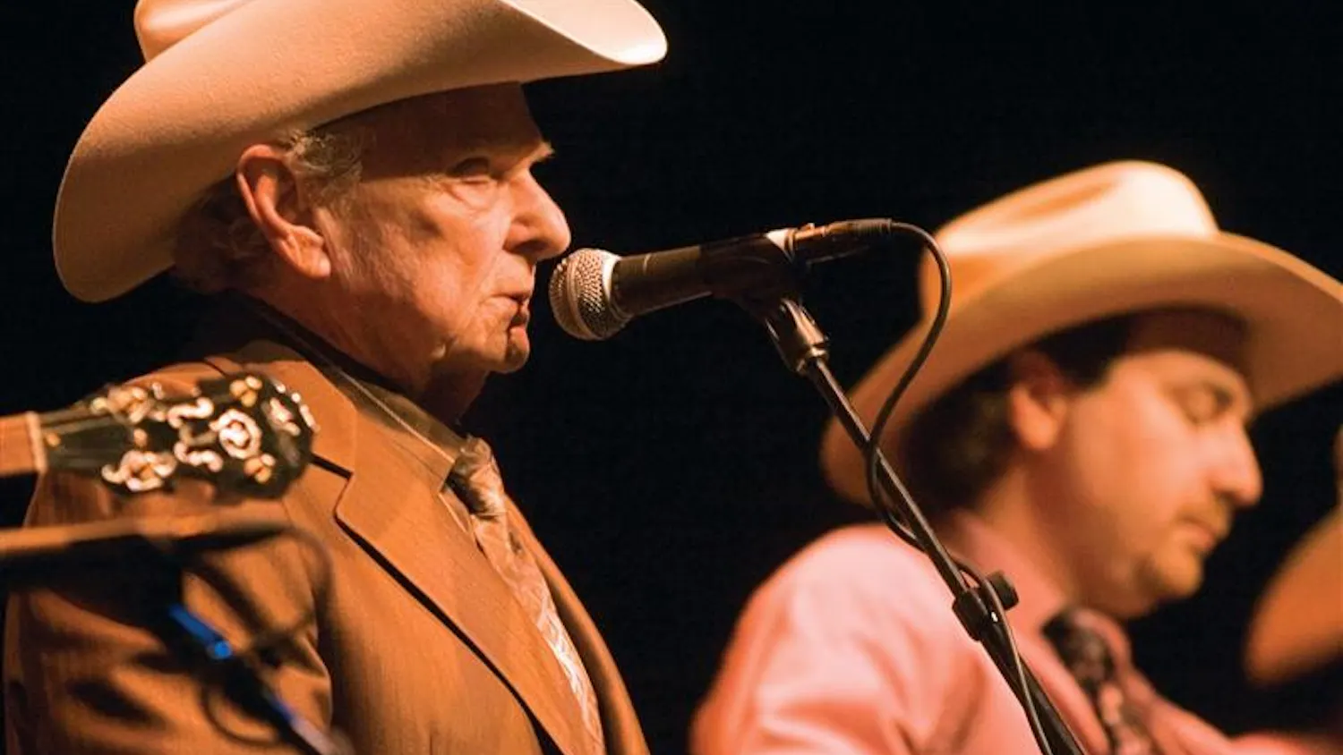 Multi-Grammy award winner Ralph Stanley performs to a packed house with the Clinch Mountain Boys Feb. 10, 2007 at the Buskirk-Chumley Theater.