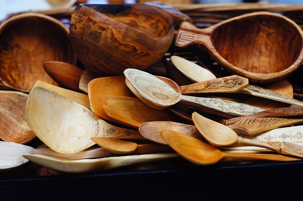 Spoon carver Kyle Pearson will be holding a demonstration on Tuesday at The Venue Fine Arts and Gifts. Pearson says he is inspired by old-world Scandanavian techniques. 