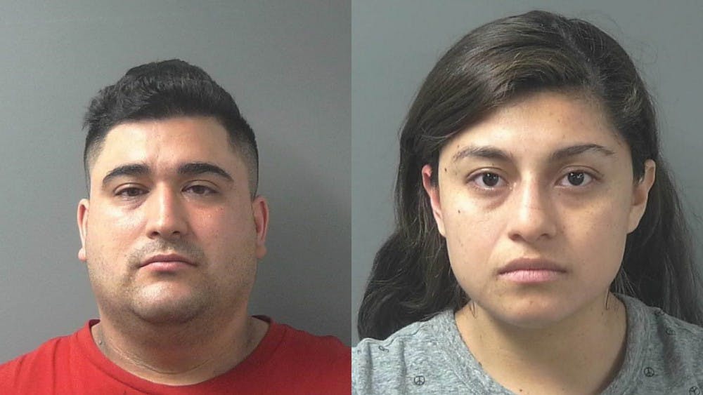 <p>Luis Posso, 32, and Dayana Medina Flores, 25, are charged with murder in the death of 12-year-old Eduardo Posso. Monroe County Prosecutor Erika Oliphant filed a notice of intent to seek sentences of life imprisonment without parole July 25 if the two are convicted of murder. </p>