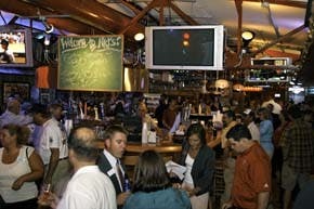 Patrons crowd the newly-remodeled Hoosier Room located upstairs at Nick’s English Hut.  Photo by Brandon Foltz