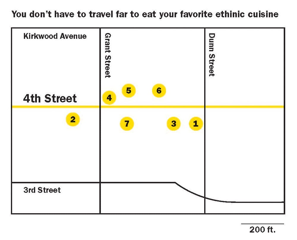 Fourth Street map
