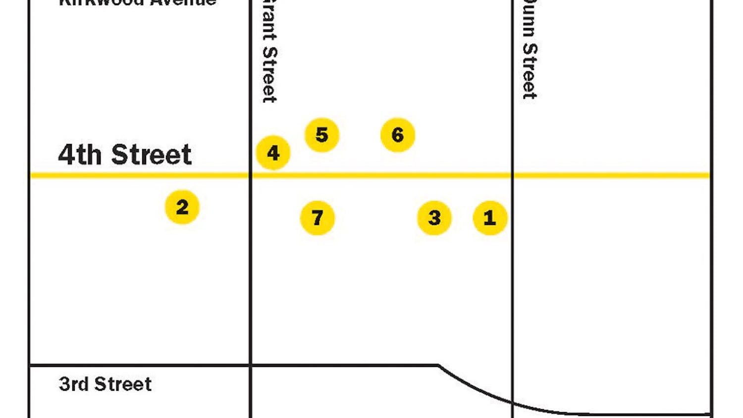 Fourth Street map