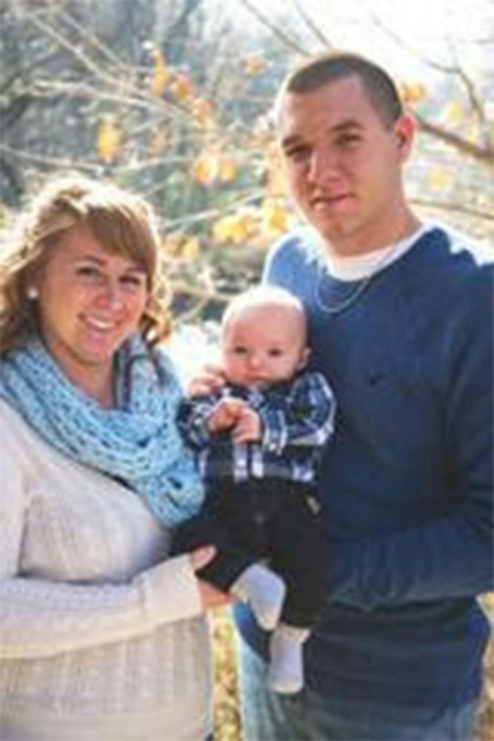Howard County Deputy Carl Koontz and family. Koontz died this afternoon of wounds sustained early this morning.