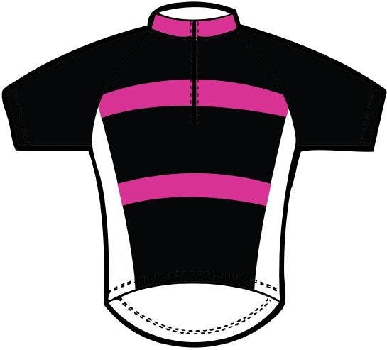 Black Pink White Jersey