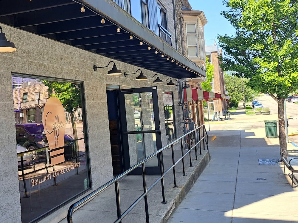 Brilliant Coffee Company is seen May 21, 2023, down the street from Social Cantina and off the Square. The cafe offers not only coffee but gelato and pastries. 