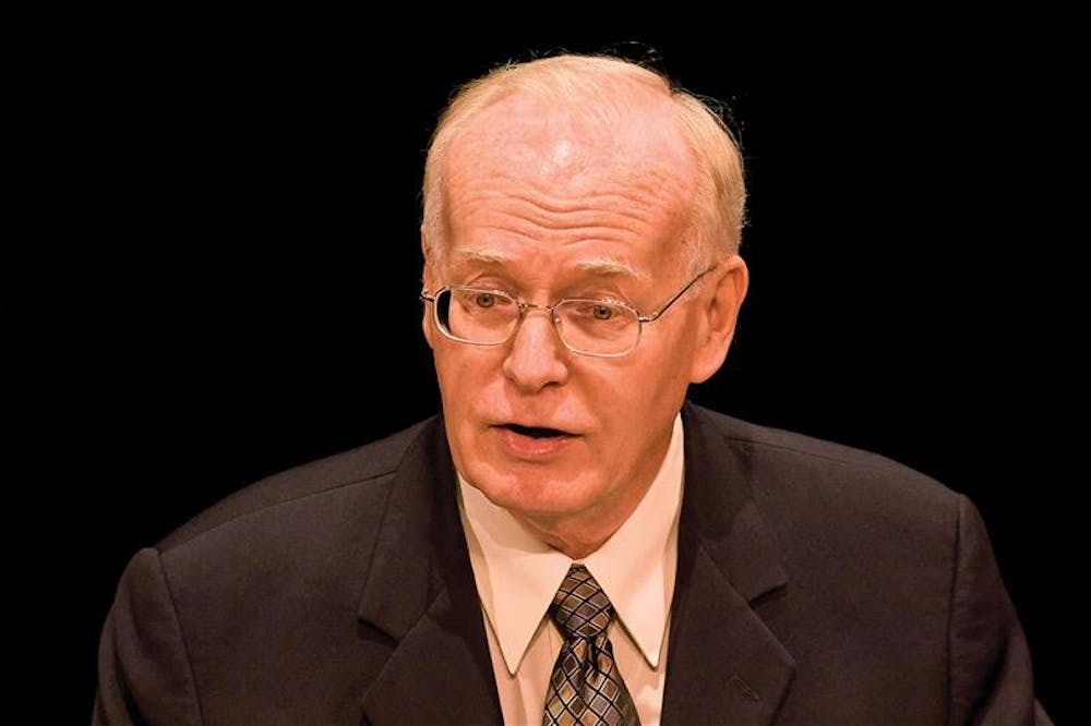 Author and theologian David Ray Griffin speaks Monday evening at Buskirk-Chumley Theater. Griffin is a leading researcher in the movement for 9/11 truth and accountability and has written several books, his latest of which is titled "9/11: The New Pearl Harbor Revisted."