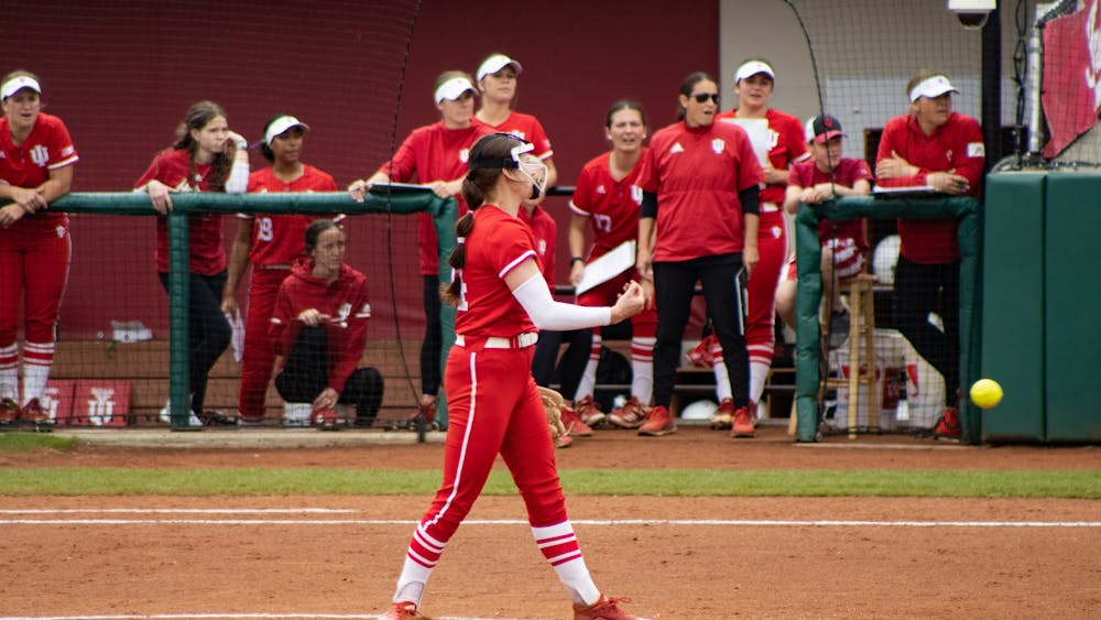 Senior pitcher Natalie Foor throws a pitch against Illinois on April 30, 2022 at Andy Mohr Field. Indiana will play Nebraska in a three-game road series next weekend before the Big Ten Tournament begins.