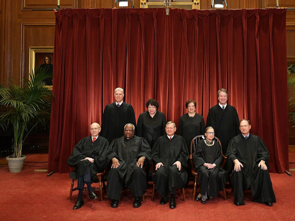 Justices of the U.S. Supreme Court pose Nov. 30, 2018, for their official photo at the Supreme Court in Washington, D.C.