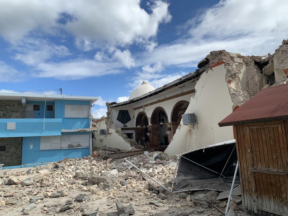 <p>Parroquia Inmaculada Concepción church is seen after being by struck Jan. 7 by an earthquake in Guayanilla, Puerto Rico. The earthquake had a magnitude of 6.4. </p>