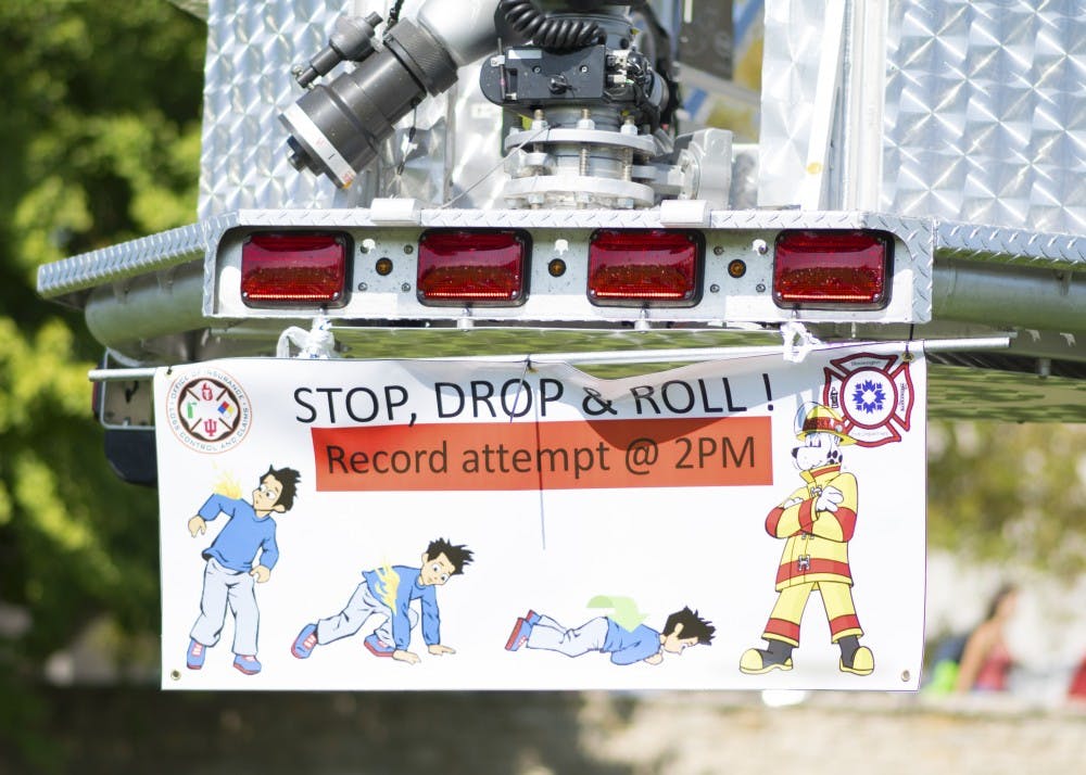 GALLERY: 231 people stop, drop and rolled at Woodlawn Field