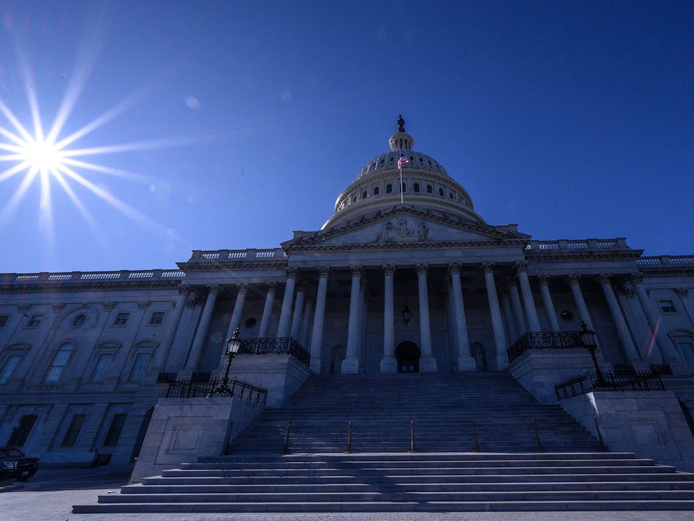 The sun shines over the U.S. Capitol Building on Nov. 1 in Washington, D.C.