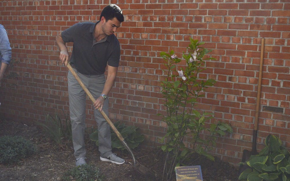 A tree was planted Monday evening&nbsp;in memory of those who were affected by the Holocaust at the Helene G. Simon Hillel Center. After the tree was planted, students sang "Eli, Eli." Later the students and guests from Indianapolis lit candles and recited Hebrew prayers honoring the generations of Holocaust survivors.&nbsp;