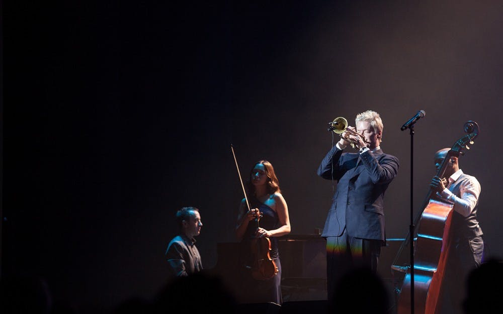 Chris Botti performs at the IU auditorium Saturday evening.