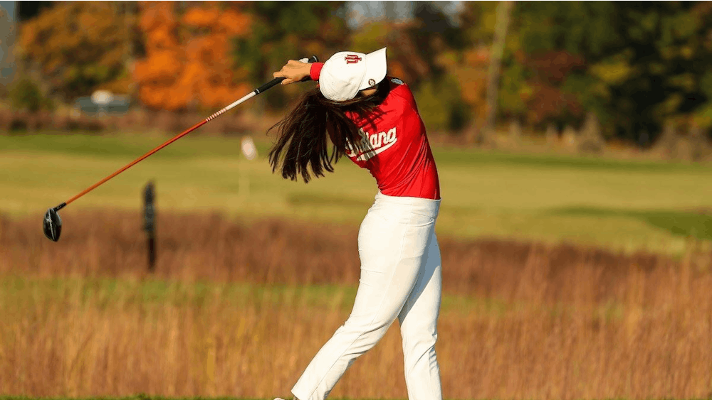 Senior Angela Aung swings her golf club during the Briar Creek Invitational on March 15 in Johns Island, South Carolina. Tuesday is the last day of the invitational. 