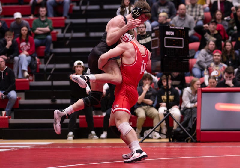 PHOTOS: Indiana wrestling defeats Purdue at home