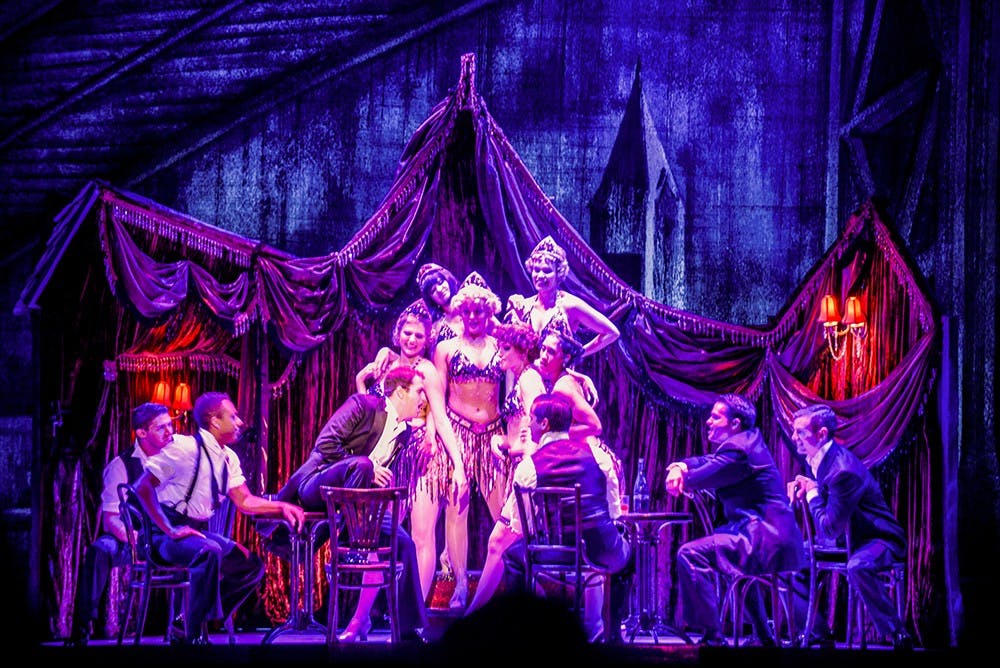 The cast of "Nice Work if You Can Get It" performs Thursday at the IU Auditorium.