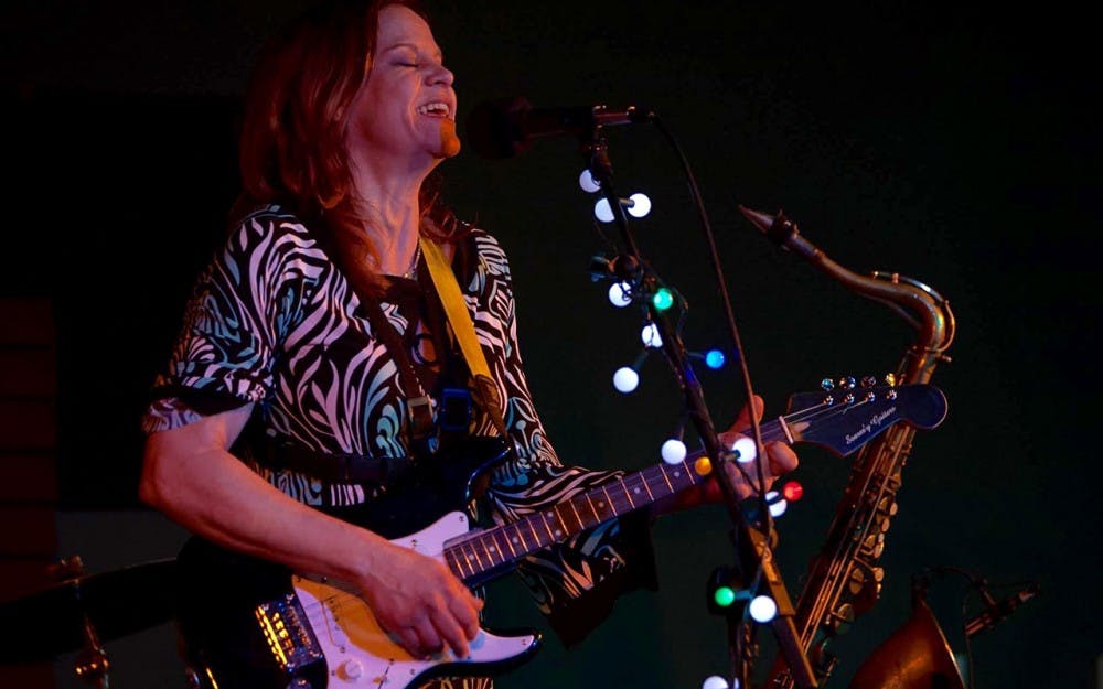 Opal Fly and KAPOW! drummer Donn Middleton, bassist Mark Buschkill and lead singer and saxophone player Opal Fly will perform at 6 p.m. Wednesday at the Player's Pub.