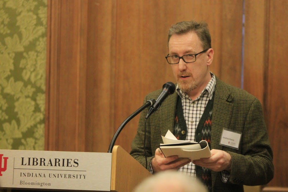 <p>Bookseller Jonathan Kearns reminisces on his first time reading "Frankenstein." In his talk at the Lilly Library on Thursday, he discussed the origins of “Frankenstein” and the eccentricities of Mary Shelley’s circle of friends.</p>