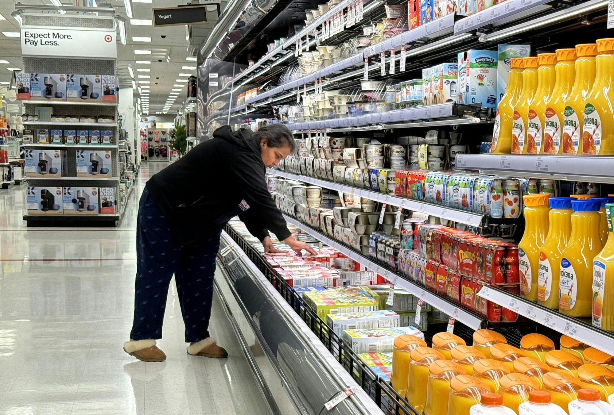 SAN RAFAEL, CALIFORNIA - MARCH 12: A customer shops for food at a grocery store on March 12, 2024 in San Rafael, California. According to a report by the Bureau of Labor and Statistics, inflation rose by 3.2 percent for the 12 months ended in February, up slightly from January’s annual reading of 3.1 percent. (Photo by Justin Sullivan/Getty Images)
