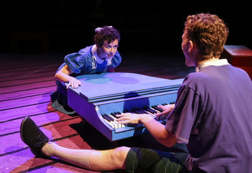 Courtney Reid Harris and Matt Rood perform the respective&nbsp;roles Lucy and&nbsp;Schroeder&nbsp;in “You’re a Good Man, Charlie Brown" as part of the IU Summer Theatre Program. "You're a Good Man, Charlie Brown" is the musical adaptation of&nbsp;Charles M. Schulz's "Peanuts" comic strip.