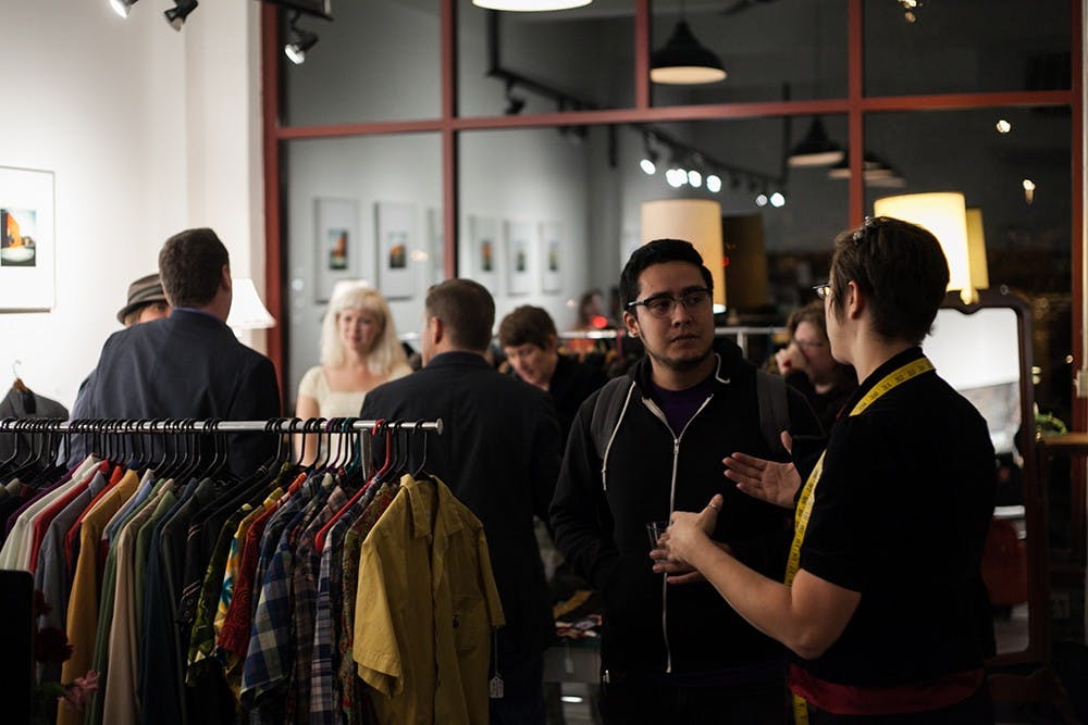 Handsome Devil Bespoke Vintage hosted a pop up shop event at Blueline Art Gallery on Friday that featured men's style at reduced prices and other men's spa events.