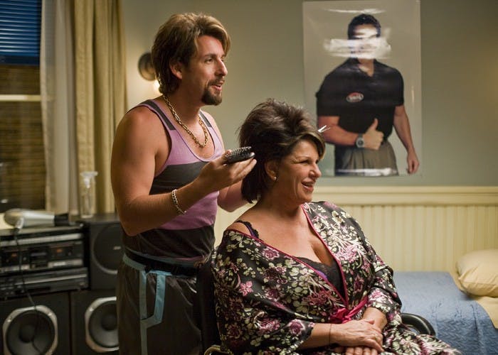Adam Sandler should spend less time on his hair and more time selecting screenplays.
