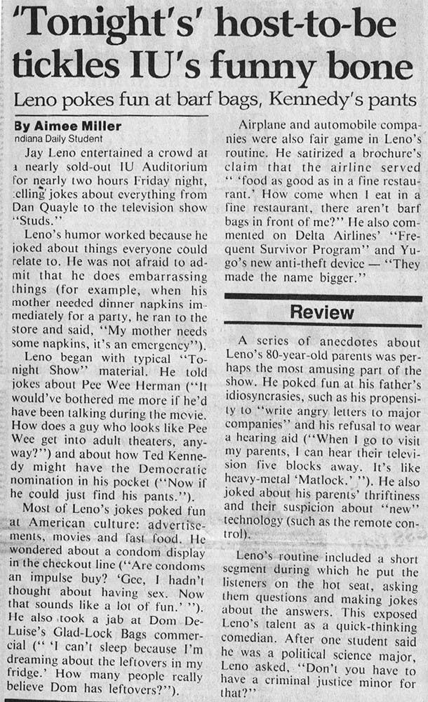 Jay Leno 1991