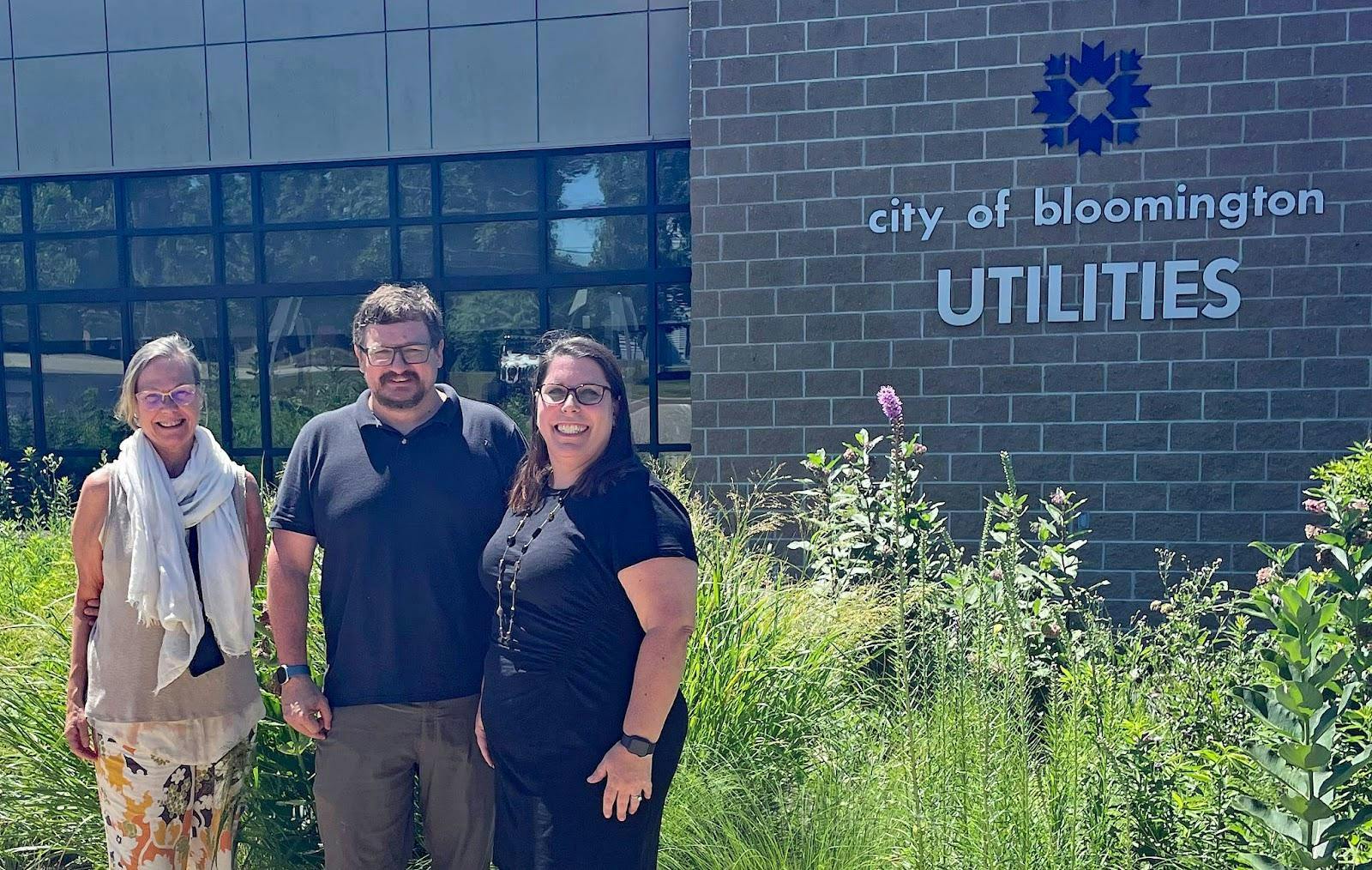LtoR Kriste Lindberg, CBU with Andrew Woodard and Stacy Sedory, MCCSC.jpg