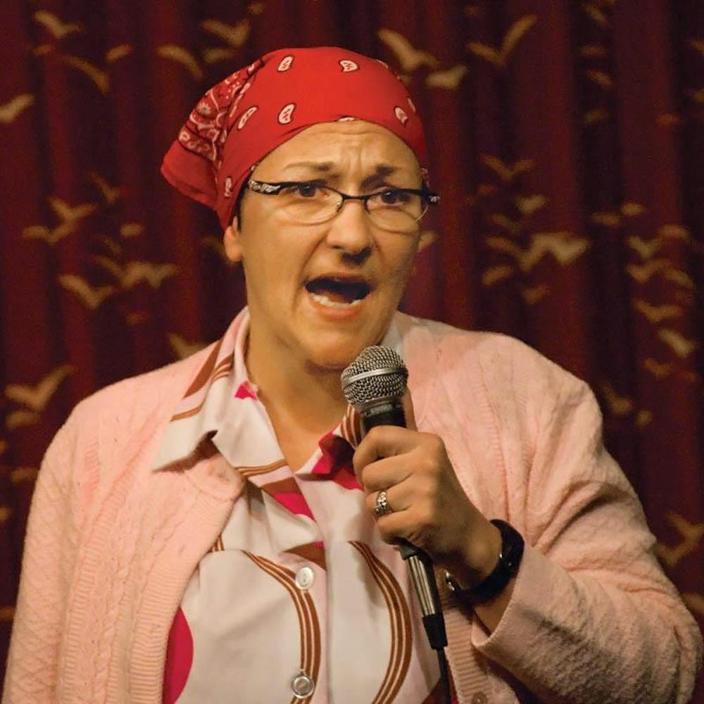 Comedian Etta May performs Jan. 22 at Bear’s Place.  Her act was part of Bear’s Comedy Caravan 25th anniversay celebration.