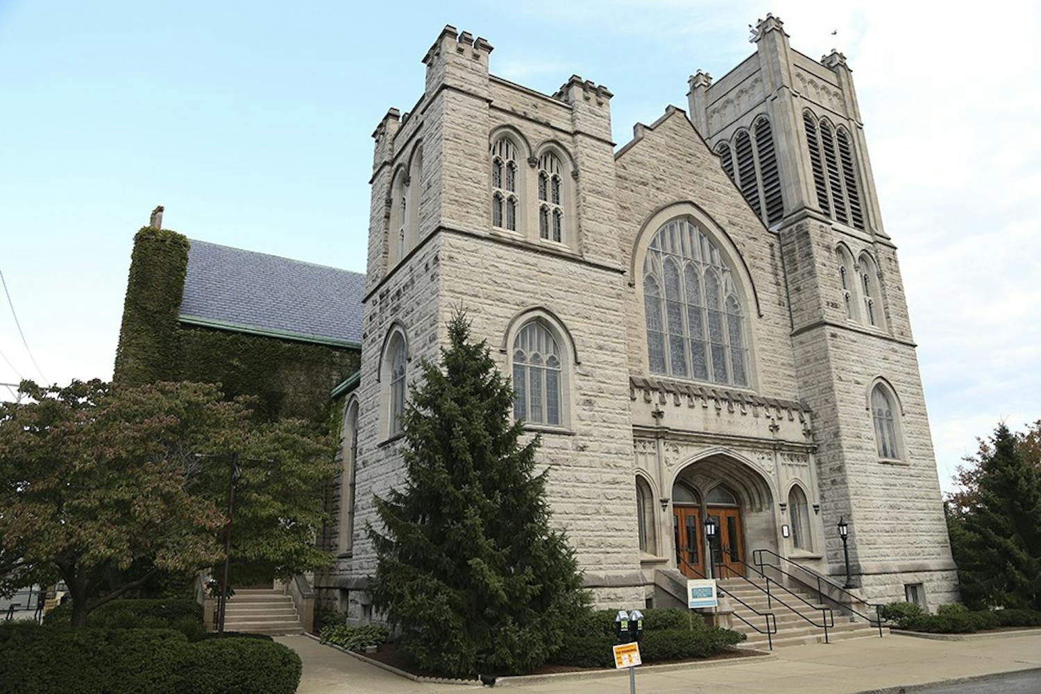 The First United Methodist Church on Fourth Street serves as a venue during the Lotus World Music & Arts Festival. 