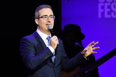 Comedian John Oliver performs Nov. 4, 2019, during the 13th annual Stand Up for Heroes to benefit the Bob Woodruff Foundation at the Hulu Theater at Madison Square Garden in New York City. 