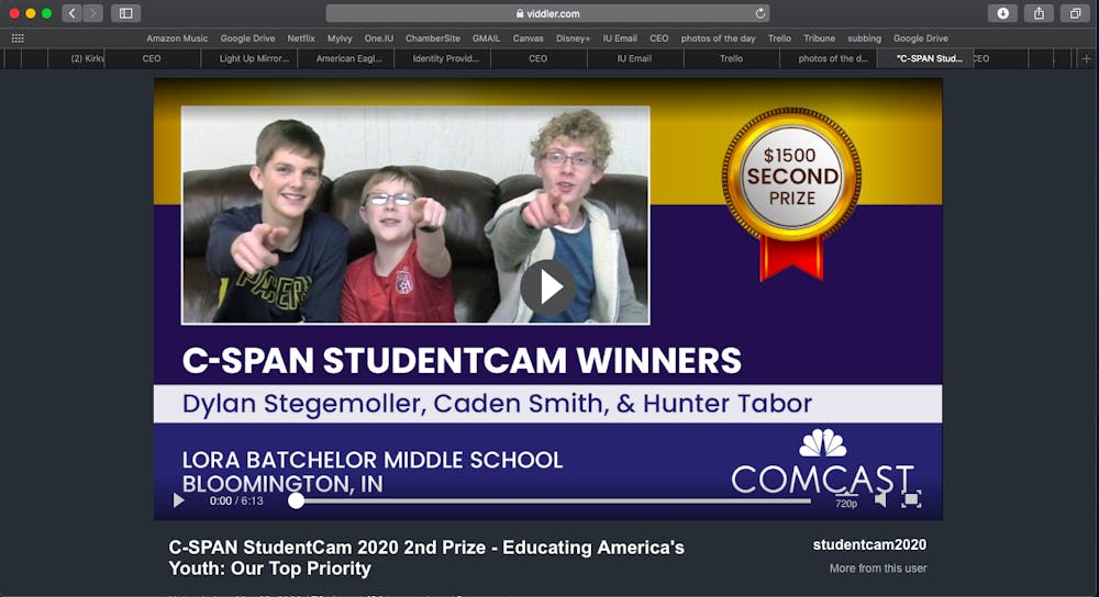 <p>﻿Hunter Tabor, Caden Smith and Dylan Stegemoller from Batchelor Middle School won a second-place prize with their documentary  &quot;Educating America&#x27;s Youth: Our Top Priority.&quot; The documentary will be airing throughout the day April 13 on C-SPAN. </p>