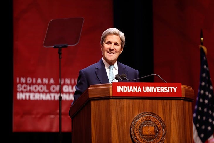 Special Presidential Envoy for Climate, former Secretary of State John Kerry will open the 8th Annual America's Role in the World Conference virtually from the Our Ocean Conference in Panama, where he is leading the US delegation. John Kerry’s ties to the Hamilton Lugar School of Global and International Studies go back to its earliest days when, as the 68th Secretary of State, he dedicated the school’s LEED-certified building in 2015 and delivered a major foreign policy speech to a crowd of nearly 3,000.