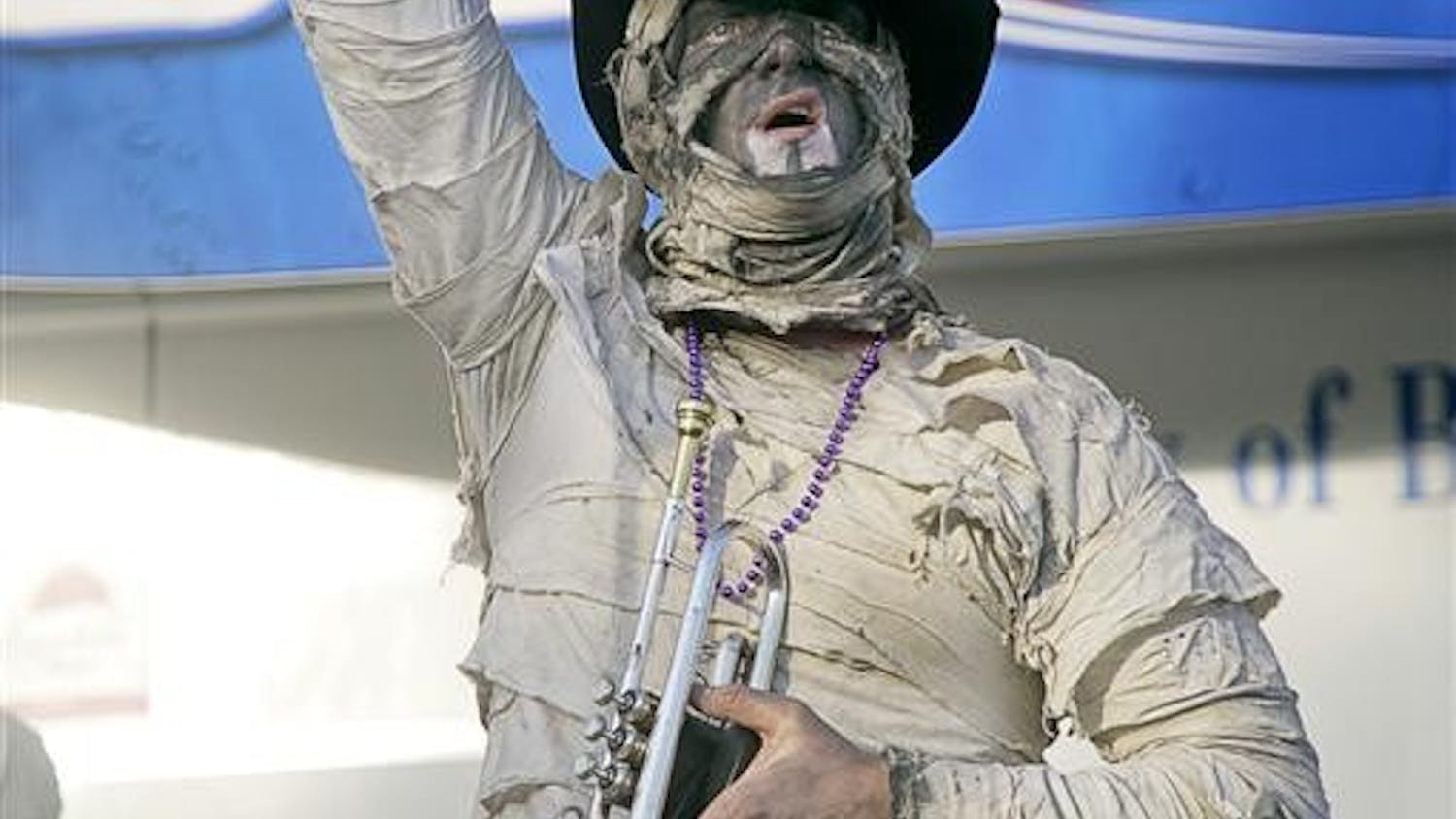 Here Come the Mummies perform during Taste of Bloomington on Saturday evening at the Showers Common.