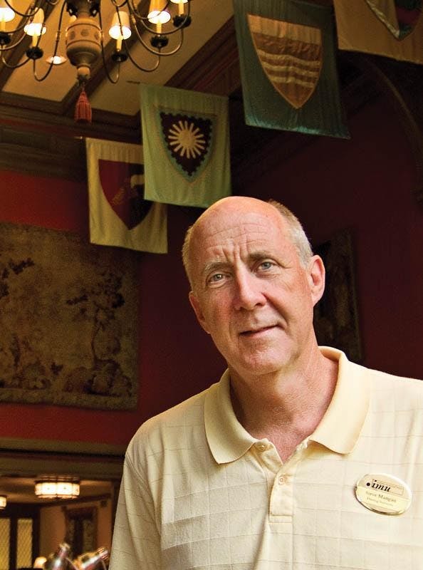 Steve Mangan, general manager of the Indiana Memorial Union Dining Services, was recently honored by the Sodexo Foundation for his charitable activities. Mangan coordinated canned food drives and is a volunteer on the Hoosier Hills Food Bank board of directors.