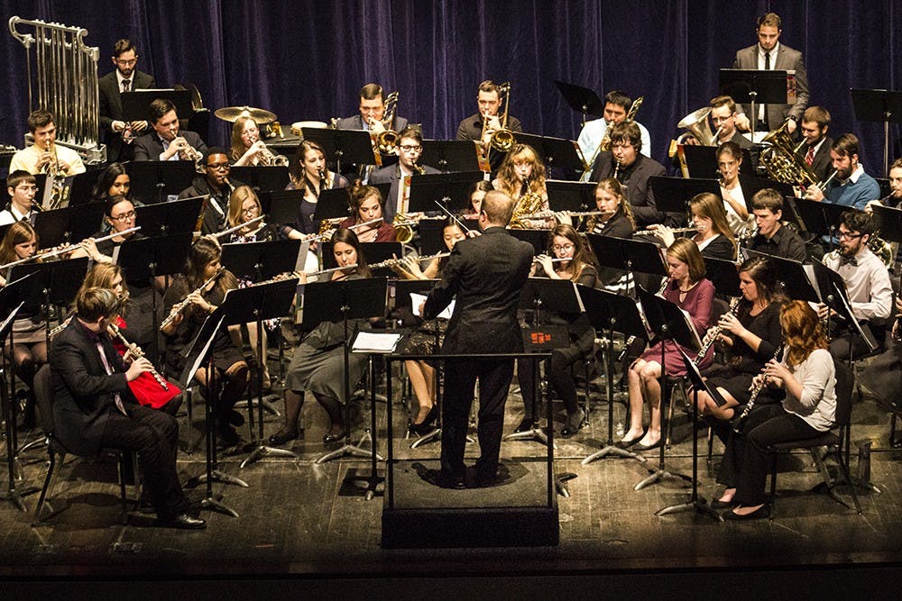 All-campus band performs at Musical Arts Center on Tuesday evening.