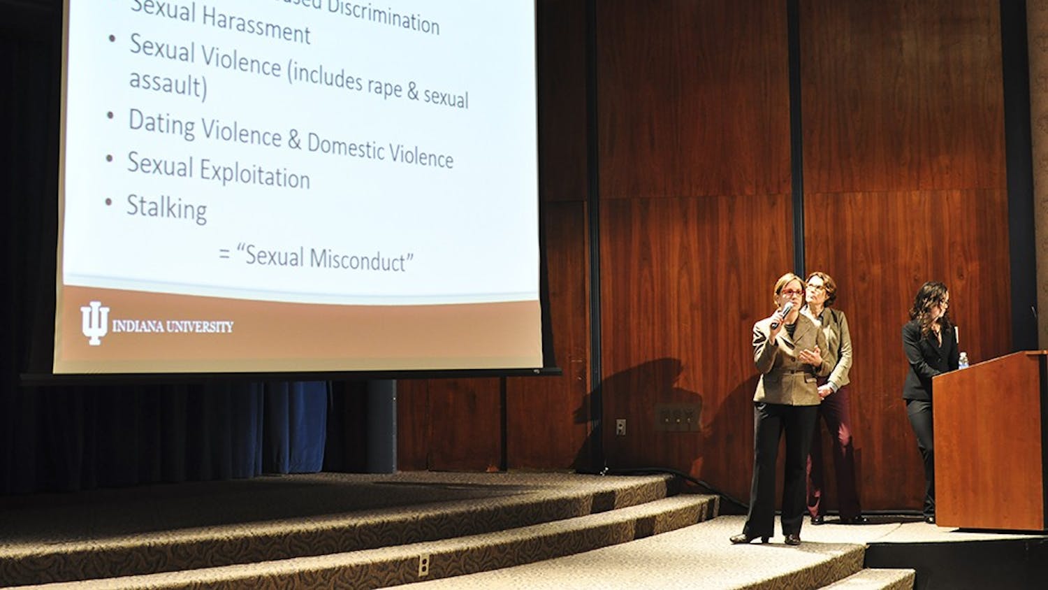 IMU Whittenberger Auditorium holds a meeting on sexual misconduc