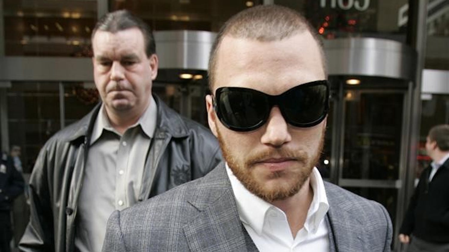 Dallas Stars forward Sean Avery leaves a meeting with NHL commissioner Gary Bettman on Dec. 4 in New York. The NHL suspended Avery indefinitely on Dec. 2 for making a crude reference to former girlfriends while talking with reporters.