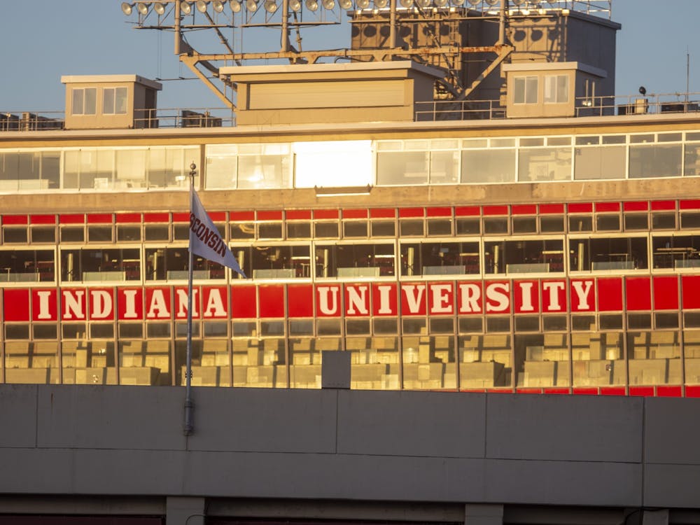 The press box at Memorial Stadium is seen at sunrise Nov. 8, 2020. The season opener was moved from Sept. 3 to Sept. 2.