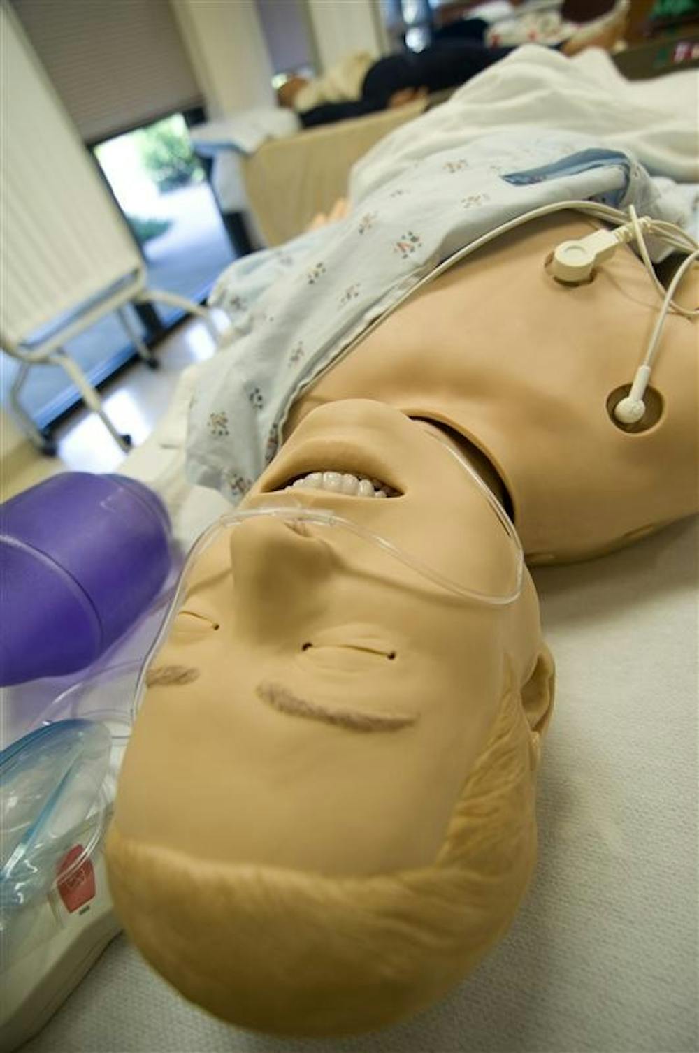 Bloomington Hospital's Bionic Robot Simulation celebrates its 1 year anniversary. The wired dummies,"Sim Men", provide real life experiece without the complication of real life patients. 