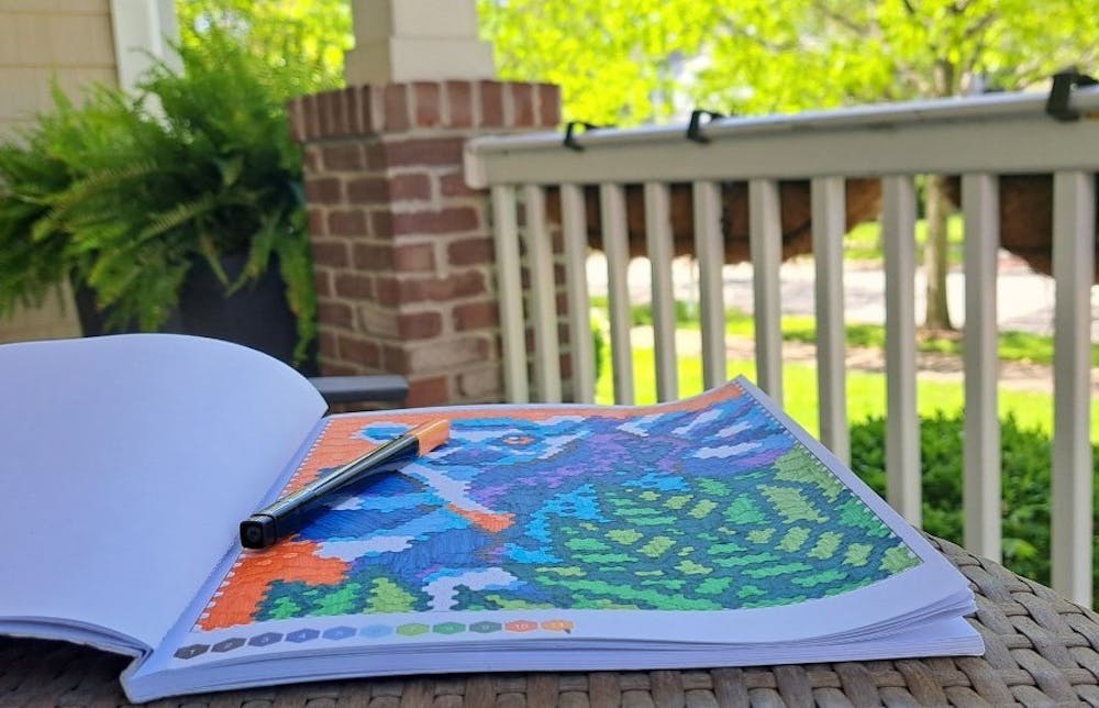 <p>Isabella&#x27;s coloring page of a lemur is seen May 9, 2023. With summer just beginning, she turns to her coloring book to fill the time.</p>