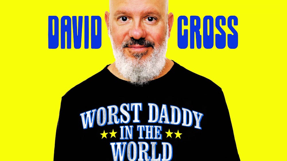 The poster for David Cross&#x27; &quot;Worst Daddy in the World Tour&quot; is pictured. Cross will perform at 8 p.m. May 19, 2023, at the Buskirk-Chumley Theater. 