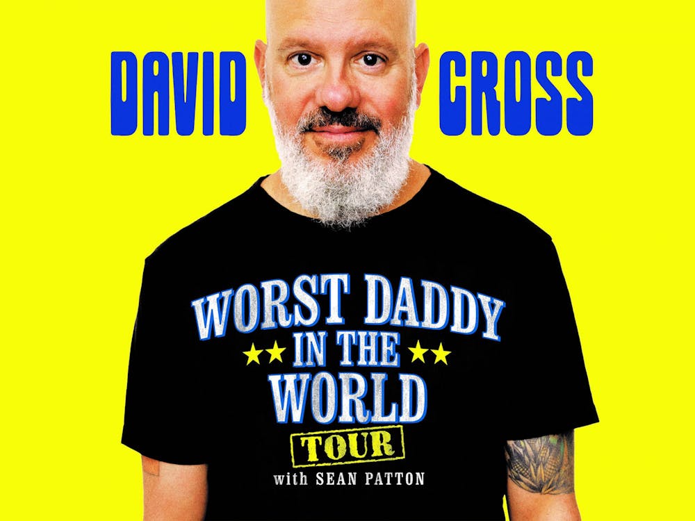 The poster for David Cross&#x27; &quot;Worst Daddy in the World Tour&quot; is pictured. Cross will perform at 8 p.m. May 19, 2023, at the Buskirk-Chumley Theater. 