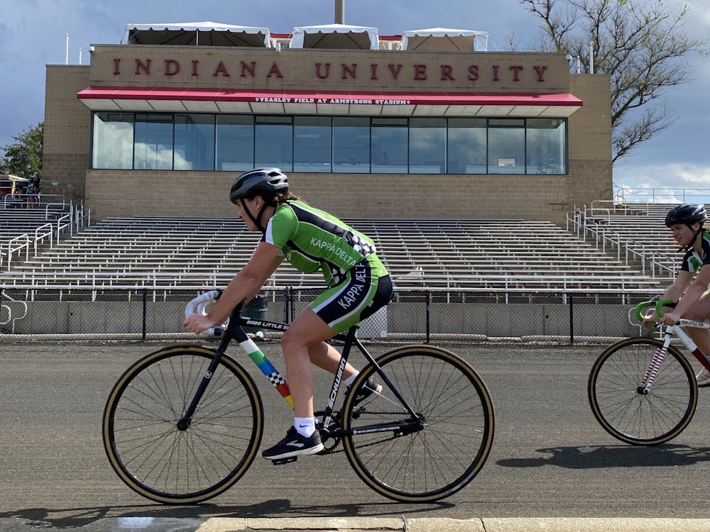 The Kappa Delta team practices at Bill Armstrong Stadium on Friday. Alpha Xi Delta recorded the best women&#x27;s time and JETBLACH had the best men&#x27;s time.